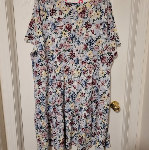 (4X)  Short Sleeeve Dress - Picture 2 of 5